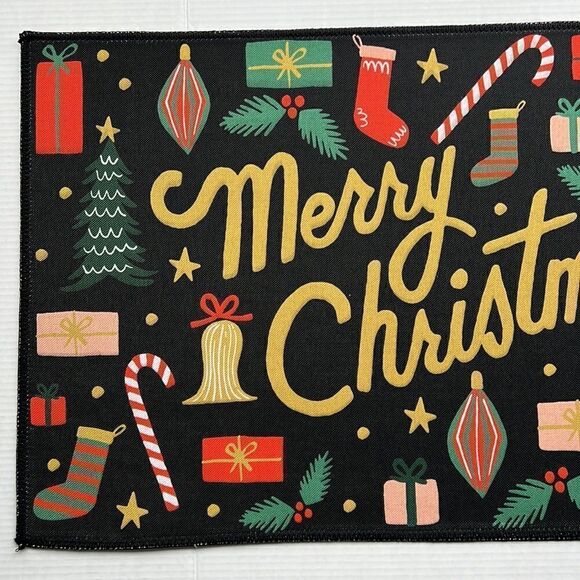 Rifle Paper Co. x L.O.L.O.F “Merry Christmas” Holiday Rug - Picture 3 of 10